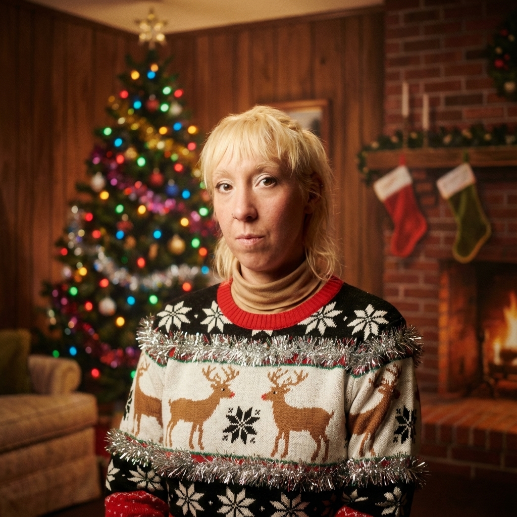 Ugly Christmas Portrait