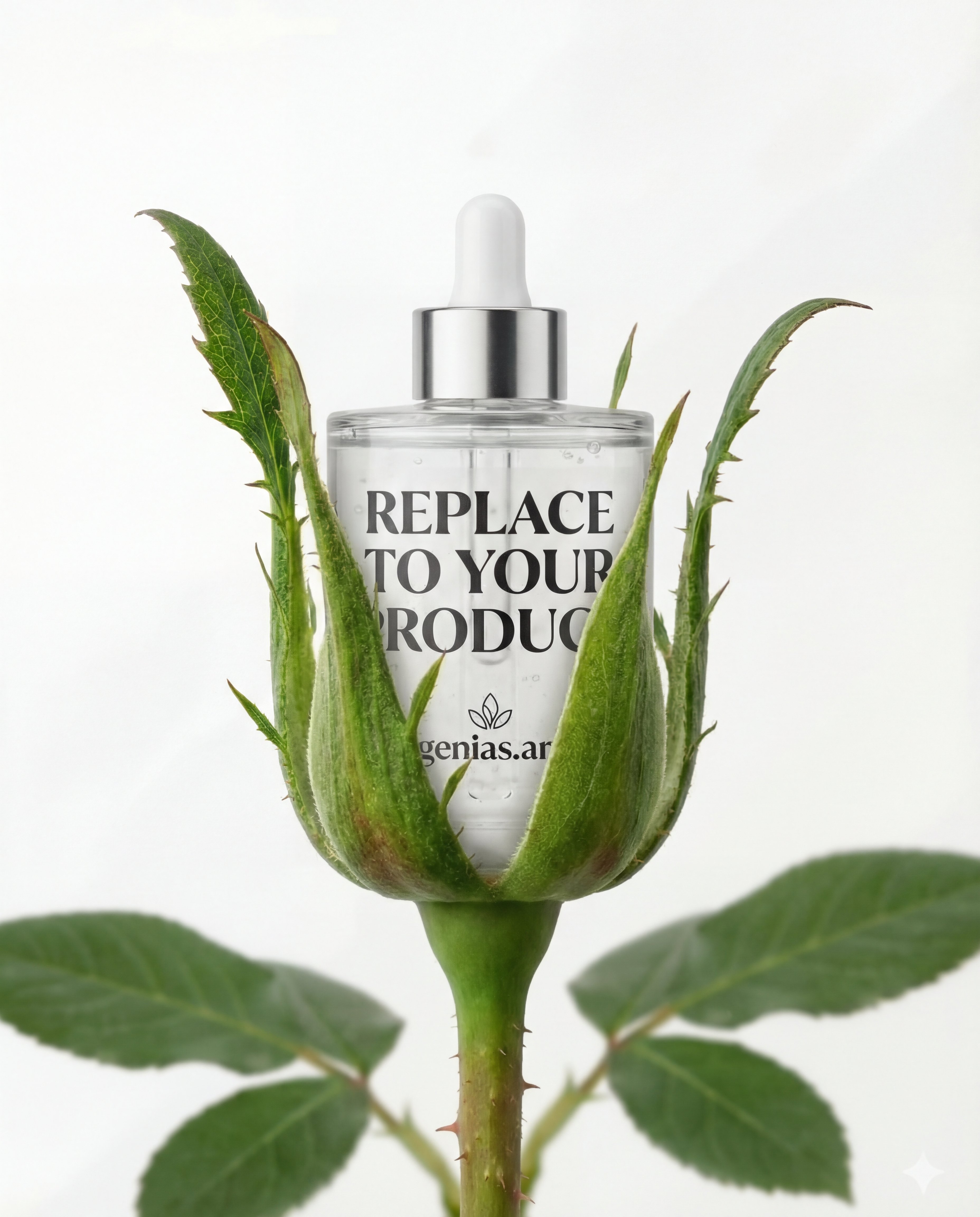 Example output from Rose Bud Product Inserter