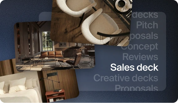 Interior presentation visual prepared for client review