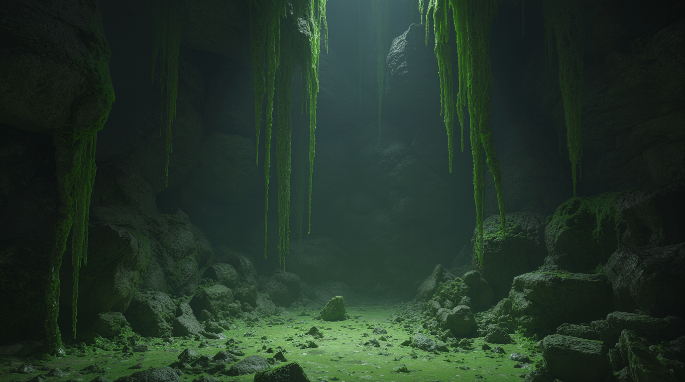 Concept art for slime factory game level