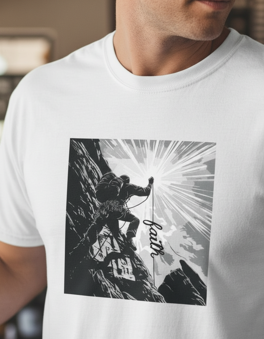 Example output from T-shirt/ Product Mockup Generator Male v3