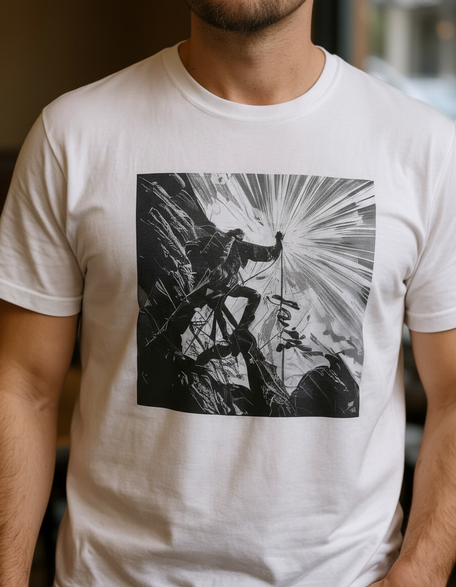 Example output from T-shirt/ Product Mockup Generator Male