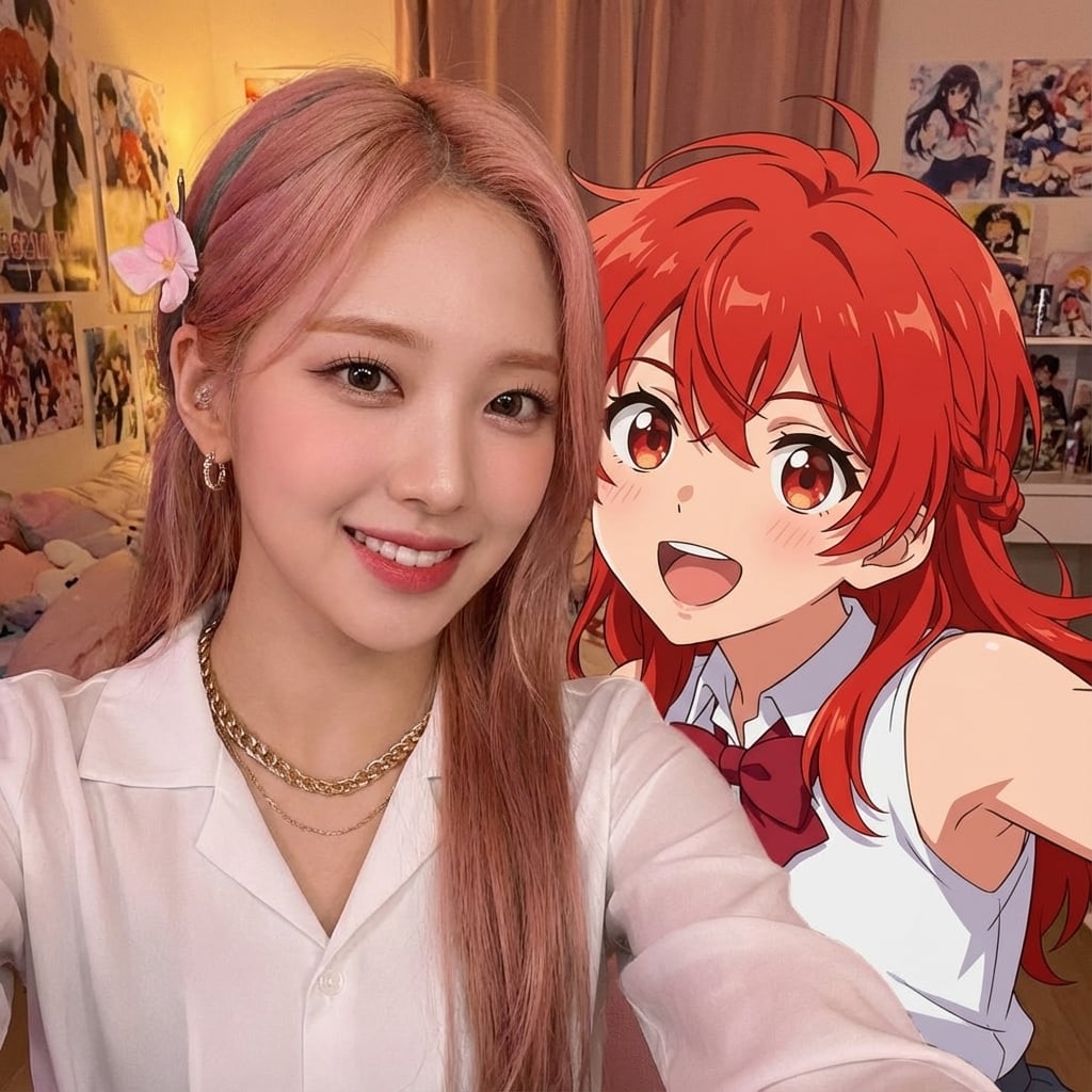 Example output from You Plus Your Waifu