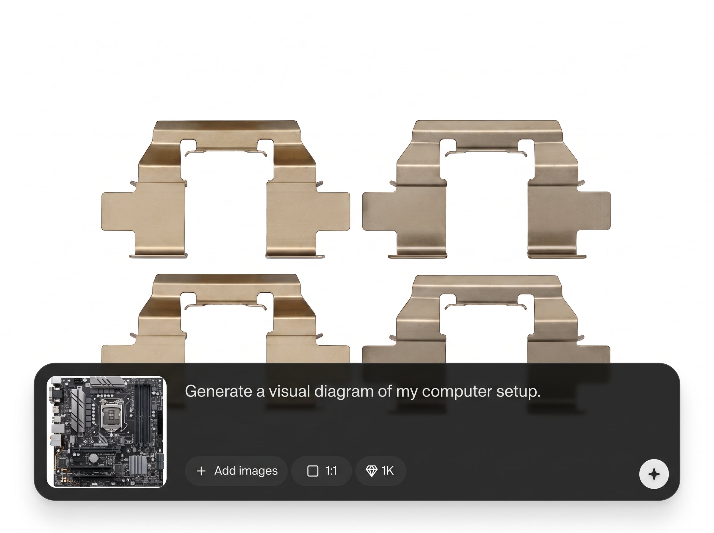 Prompt-to-mockup generation