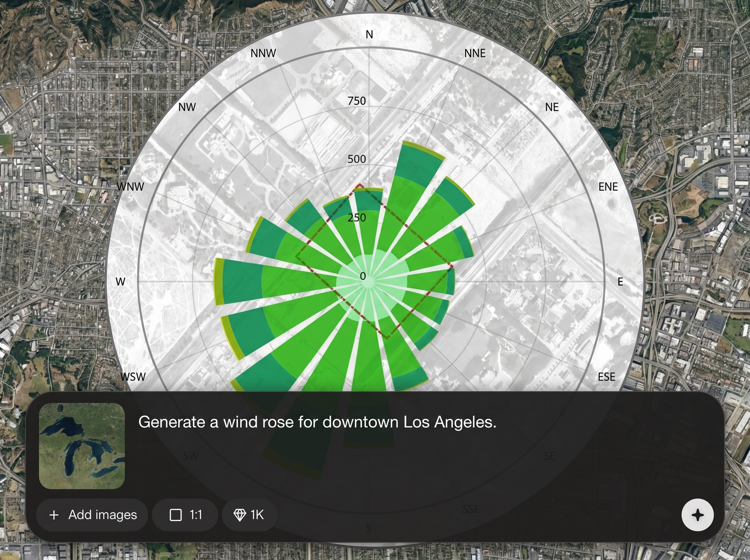 Google Earth screenshot input